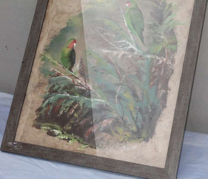 Framed Watercolor Birds,