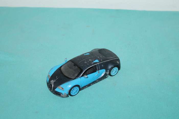 Blue & Black Metal Car