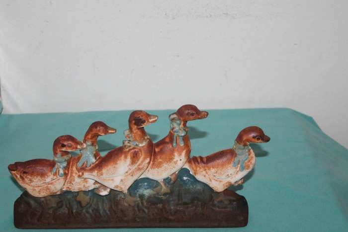 Heavy Cast iron Door stop ducks.