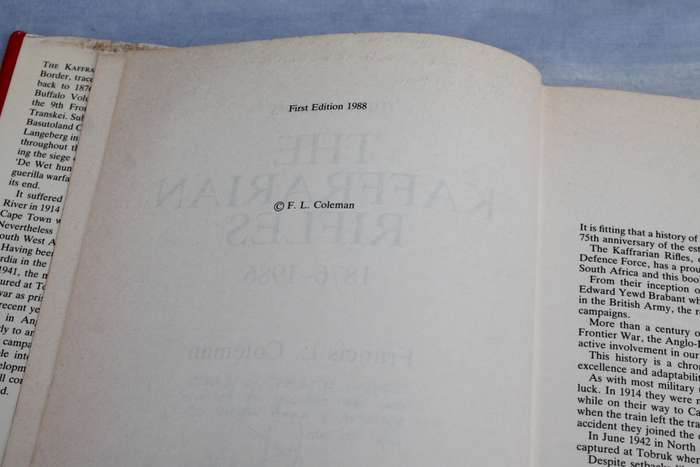 The Kaffrarian Rifles 1876 - 1986 Francis l Coleman