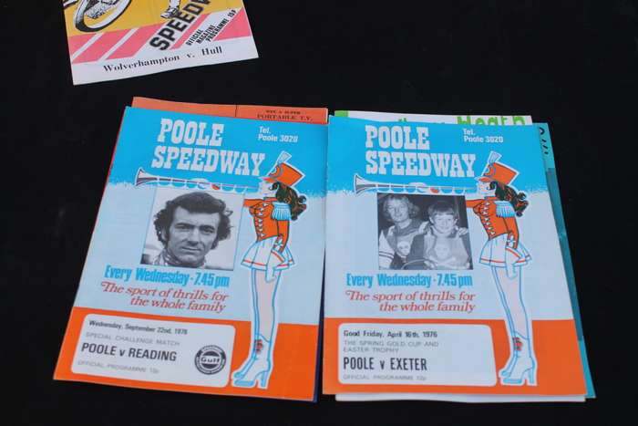 10 x 1970`s Speedway Racing Programs