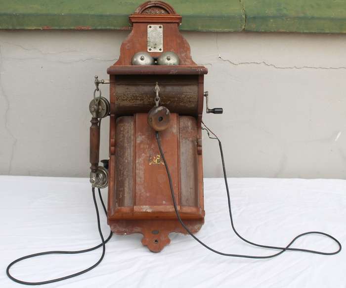 Vintage Wooden Telephone