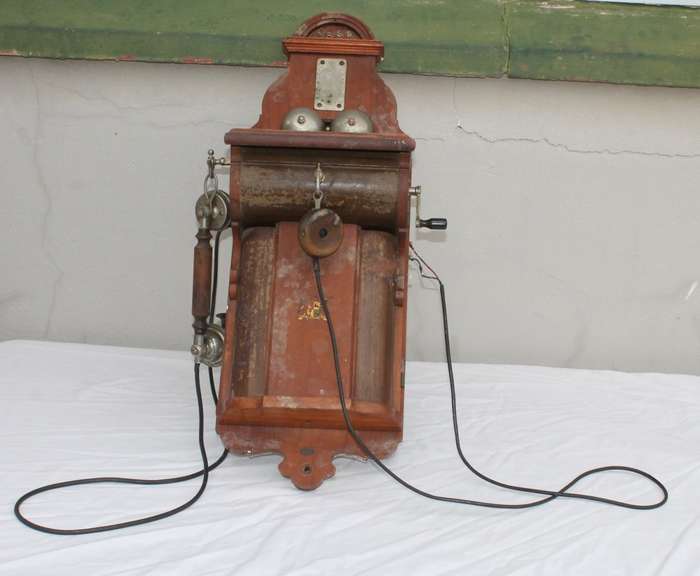 Vintage Wooden Telephone