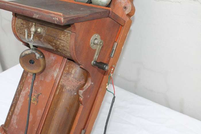 Vintage Wooden Telephone