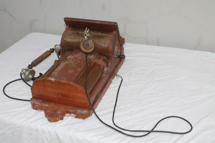 Vintage Wooden Telephone