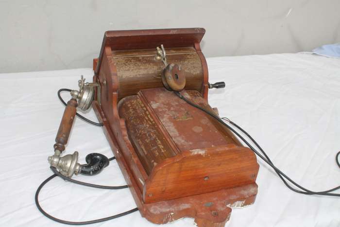 Vintage Wooden Telephone