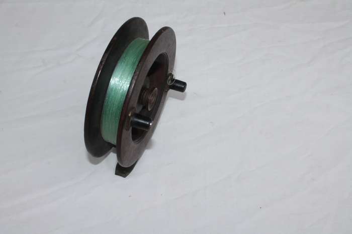 Wood and Brass Fishing Reel