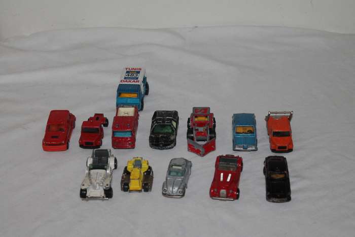 13 Assorted Majorette model cars