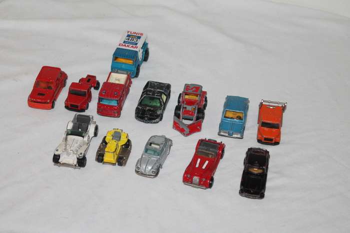 13 Assorted Majorette model cars