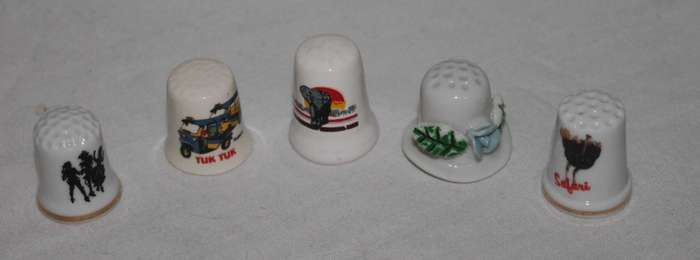 5 Assorted Thimbles
