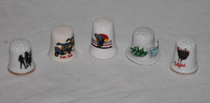 5 Assorted Thimbles