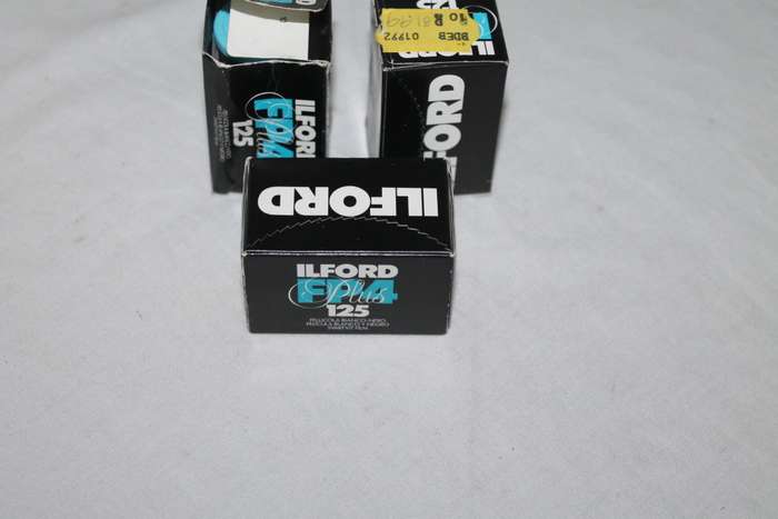3 Rolls Ilford FP4 Black & White Film