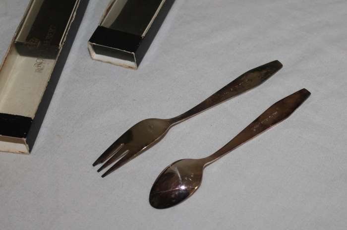 Royal Albert September Cake fork and spoon
