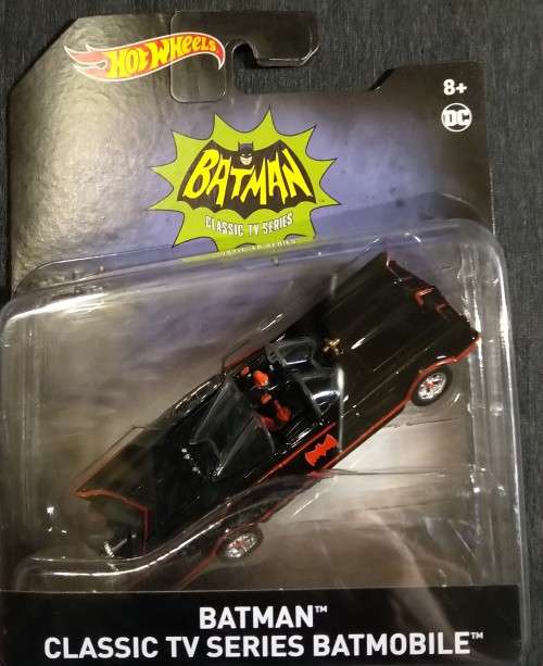 Mattel HOT WHEELS / HOTWHEELS - BATMAN classic TV Series 1966 Batmobile Vehicle 1/50 Scale