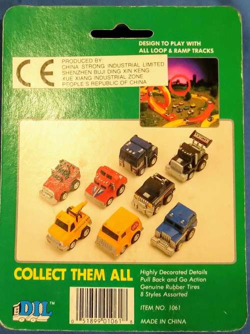 VINTAGE 1980/90`S TOUGH MOVERS BY D.I.L. - DIE CAST CAR SEALED