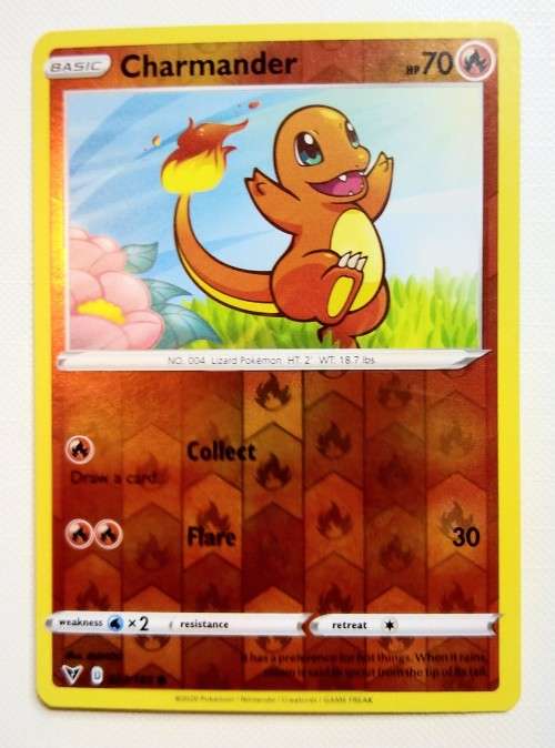 POKEMON CARDS - Charmander - 023/185 - Reverse Holo - Vivid Voltage