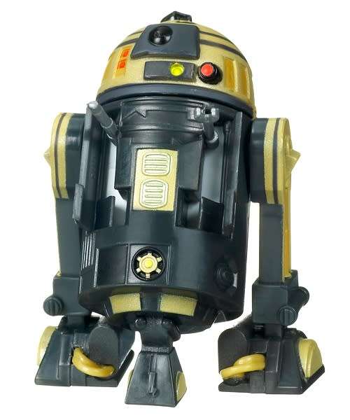 Original Star Wars Clone Wars Animated Action Figure No. 23 R3-SG Goldie - Super Rare