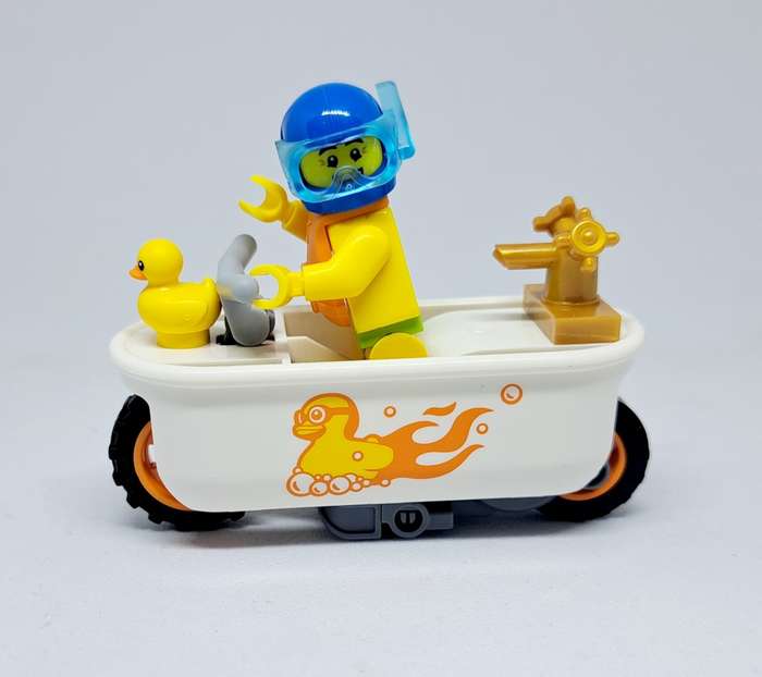 LEGO Minifigures - Bathtub Racer! - Assembled with Booklet