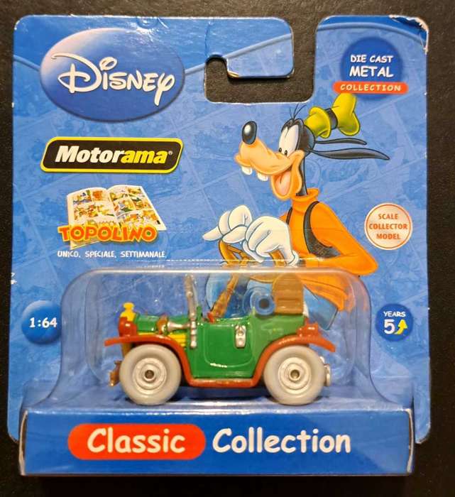 MOTORAMA DISNEY TOPOLINO - DIE CAST - CLASSIC COLLECTION - GOOFY`s CAR