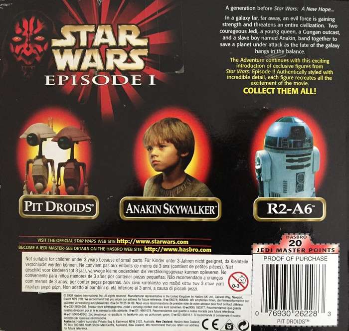 1998 Hasbro - Star Wars Episode 1 -  Pit Droids Action Figure Set