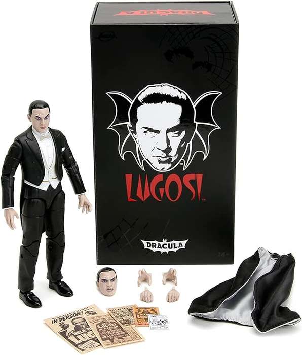 2022 - JadaToys -  Bela Lugosi Dracula 15cm Moveable Figure with Accessories - Signature edition