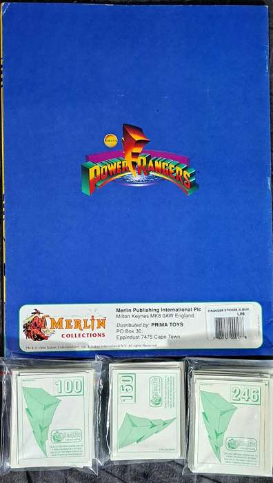 1994 SABAN / MERLIN POWER RANGERS Sticker Book 100% complete - Near Mint!