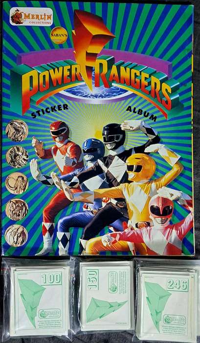 1994 SABAN / MERLIN POWER RANGERS Sticker Book 100% complete - Near Mint!
