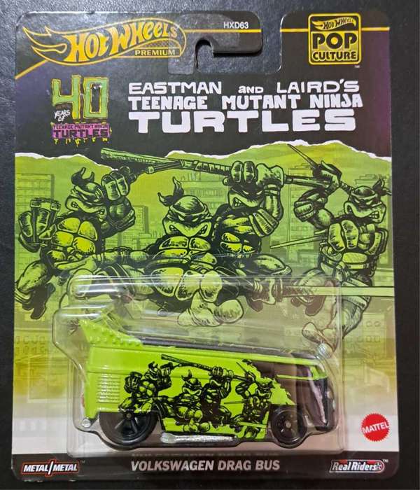 Hot Wheels Premium - TMNT 40th anniversary VW Volkswagen Drag Bus 1:64