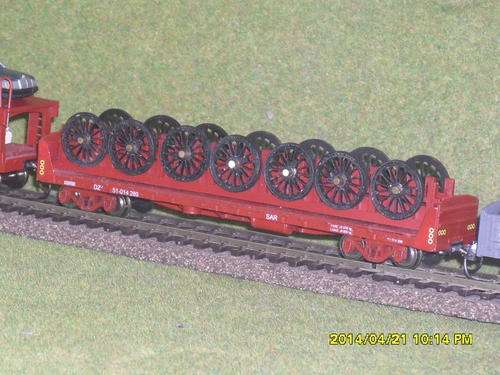 HO SAR DZ-NW Series Open Wagon with Locomotive Wheel Load