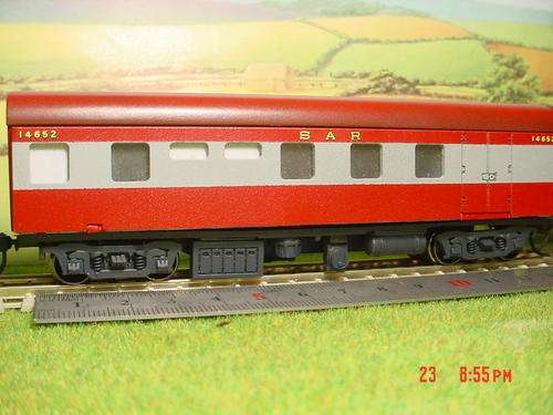 SAR HO: Model of ZO-3: Railway Officials Accommodation Coach: Length: 140mm