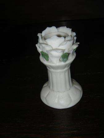 CANDLE HOLDER WITH FLORAL DESIGN~NO CHIPS OR CRACKS~HAVE A LOOK!!