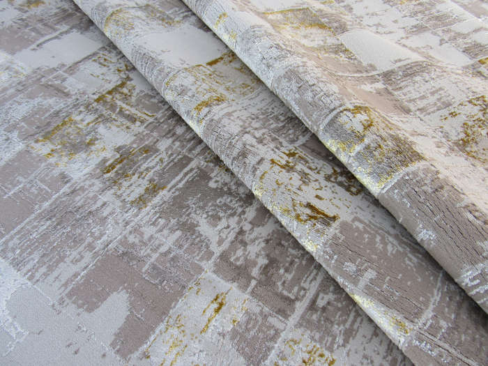 Modern Beige and Gold Design Carpets and Rug