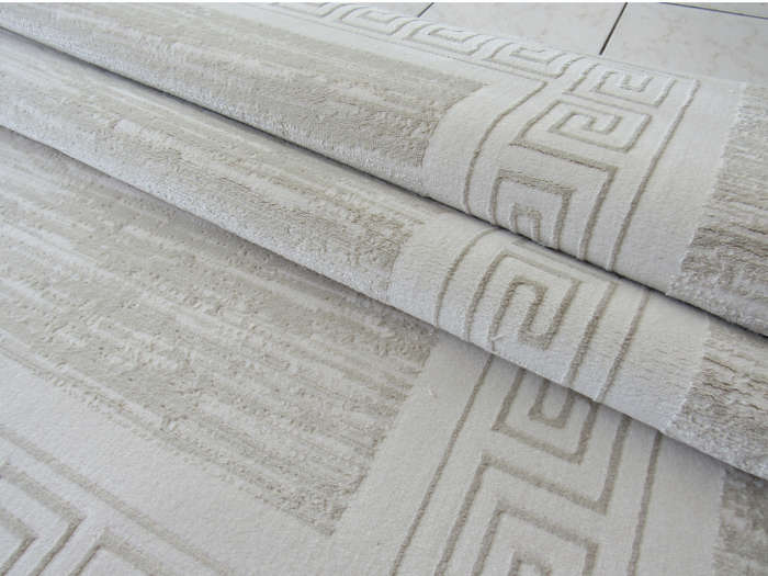Beige Modern Plain Rug
