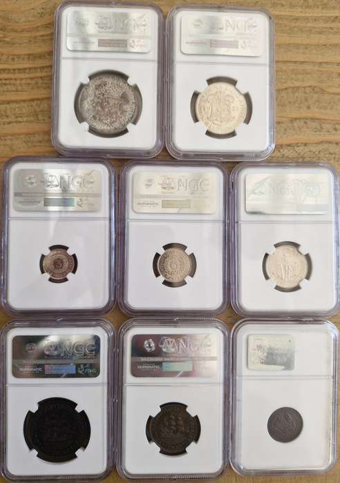1923 Union of South Africa Short Proof Set NGC Graded