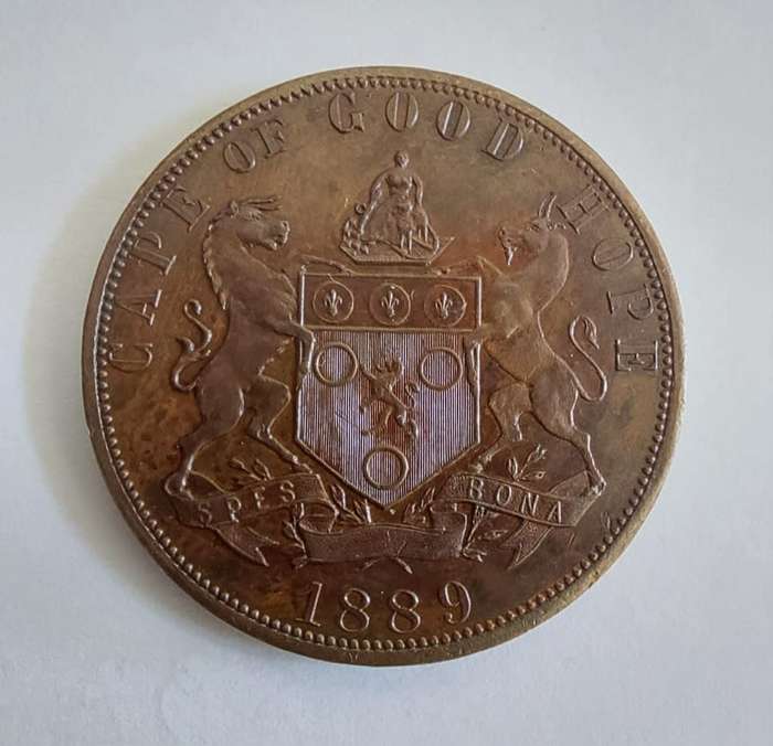 1889 Cape of Good Hope Pattern Penny Graded MS61