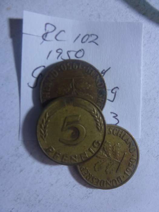 1950 Germany - Federal Republic 5 pfennig