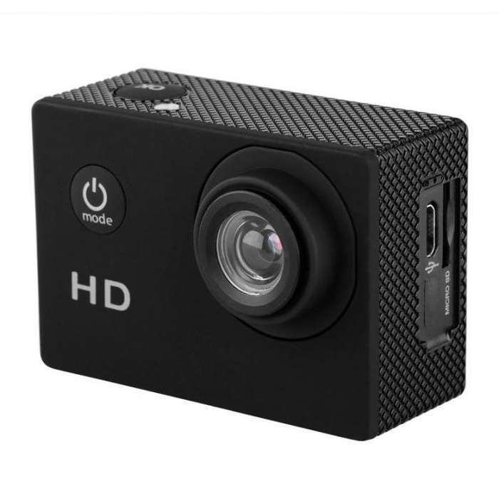SPORTS Cam-Full HD 1080p Waterproof Action Camera - Black / Silver - 6 On Auction - Local Stock!