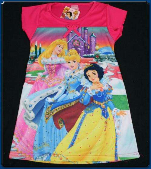 NEW Disney Princess Pink Bow Dress 6-8  L