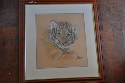 AMAZING MIXEDMEDIA OF WILD CATS BY J.HORWITZ