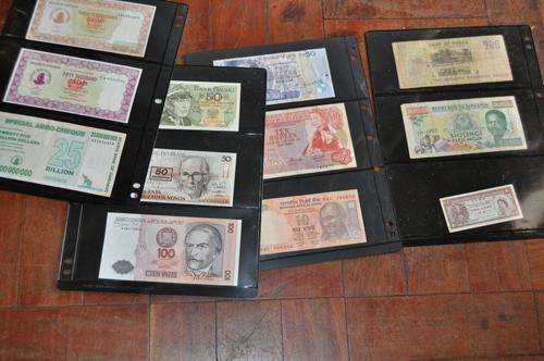 COLLECTION OF INTERNATIONAL BANK NOTES-24 PS-LOOK PHOTOS!!!
