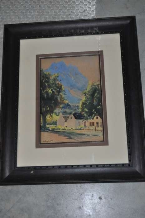 GREAT INVESTMENT!!! ORIGINAL WC BY FAMOUS SYDNEY CARTER(1874-1945)"PLAASHUIS"