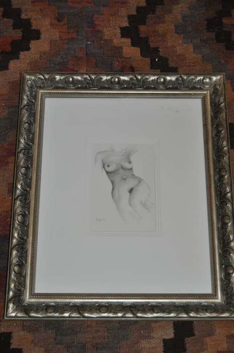 GORGEOUS NUDE MIXED MEDIA,SIGNED BY ARTIST