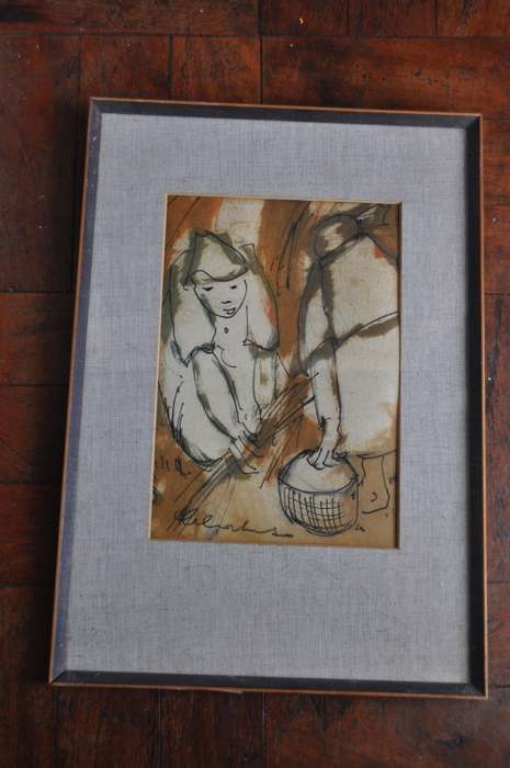 WOW!!! FRANS CLAERHOUT-ORIGINAL MIXED MEDIA-100% AUTHENTIC!!!!
