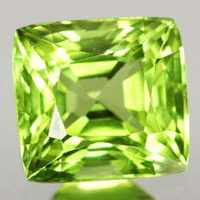 NATURAL MINED PERIDOT SQUARE FACET 4.10mm & 0.42cts