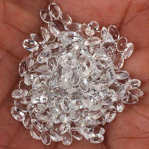 FINEST QUALITY NATURAL OVAL CUT AQUAMARINES. 100 PIECES SOLD INDIVIDUALLY 5mm x 3mm.BRAZIL