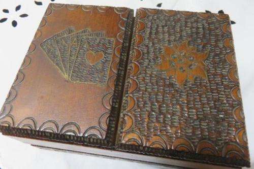 Wooden card box