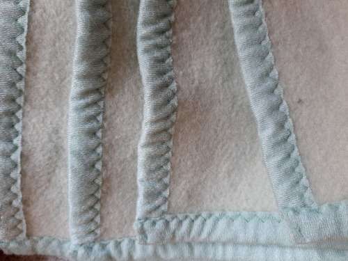 Waverley lambs wool blanket - thick, light, pale mint green - 150 x 200cm
