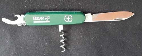 Swiss Army knife Bantam Victorinox Logo Bayer Green Scales