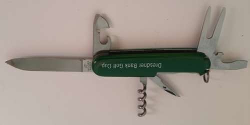 Victorinox Swiss Army Knife - Golfer Special Green Scales with logo Rare