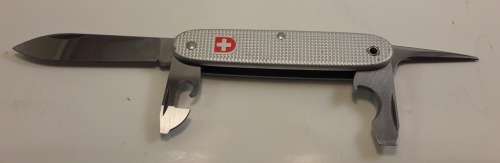 Swiss Army knife Ribbed Alox Soldier  Wenger  1992 Model Good Condition